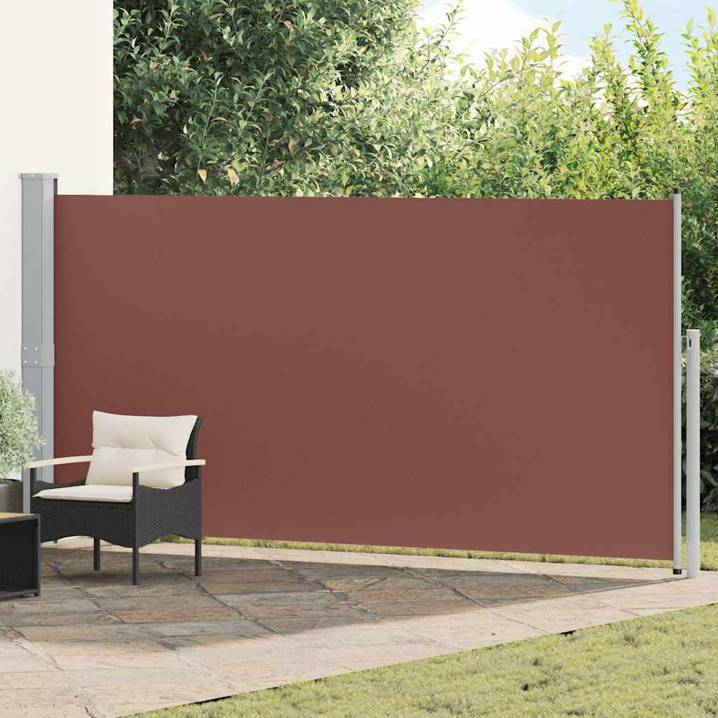 vidaXL Tuinscherm uittrekbaar 140x600 cm zwart
