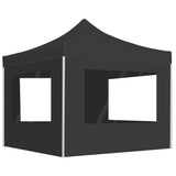 vidaXL Pop-Up Gazebo with Side Walls 3x3 m Aluminium Cream