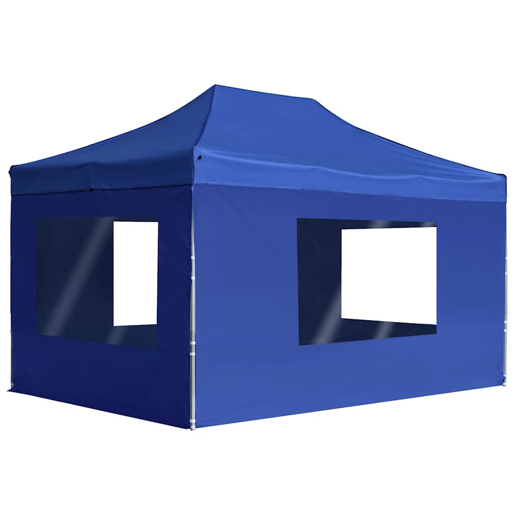 vidaXL Pop-Up Gazebo with Side Walls 3x3 m Aluminium Cream