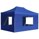 vidaXL Pop-Up Gazebo with Side Walls 3x3 m Aluminium Cream