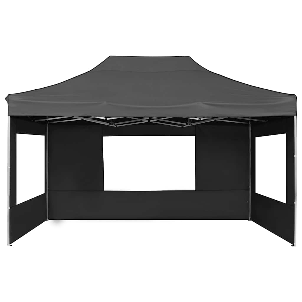 vidaXL Pop-Up Gazebo with Side Walls 3x3 m Aluminium Cream