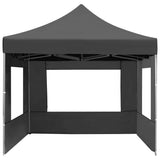 vidaXL Pop-Up Gazebo with Side Walls 3x3 m Aluminium Cream