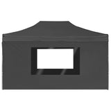vidaXL Pop-Up Gazebo with Side Walls 3x3 m Aluminium Cream