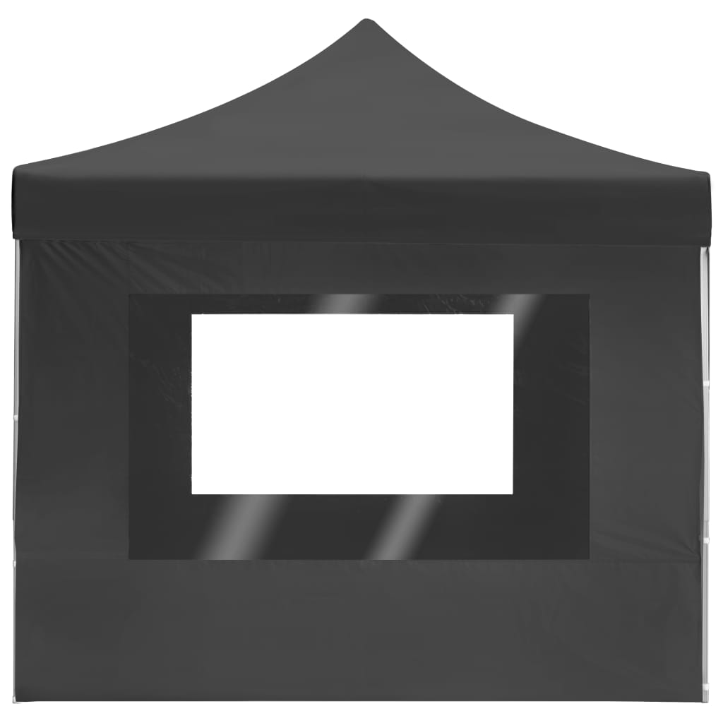 vidaXL Pop-Up Gazebo with Side Walls 3x3 m Aluminium Cream