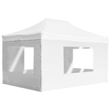 vidaXL Pop-Up Gazebo with Side Walls 3x3 m Aluminium Cream