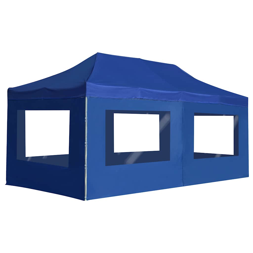 vidaXL Pop-Up Gazebo with Side Walls 3x3 m Aluminium Cream