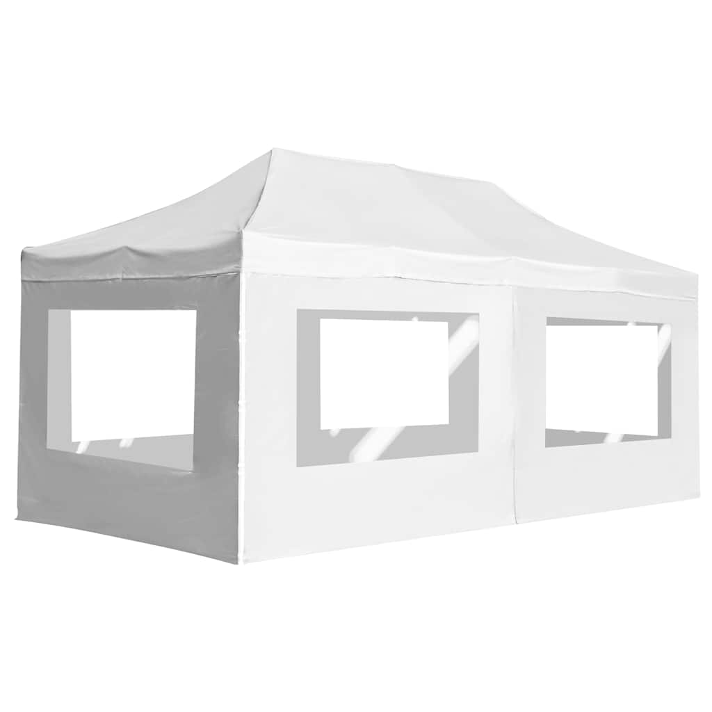 vidaXL Pop-Up Gazebo with Side Walls 3x3 m Aluminium Cream