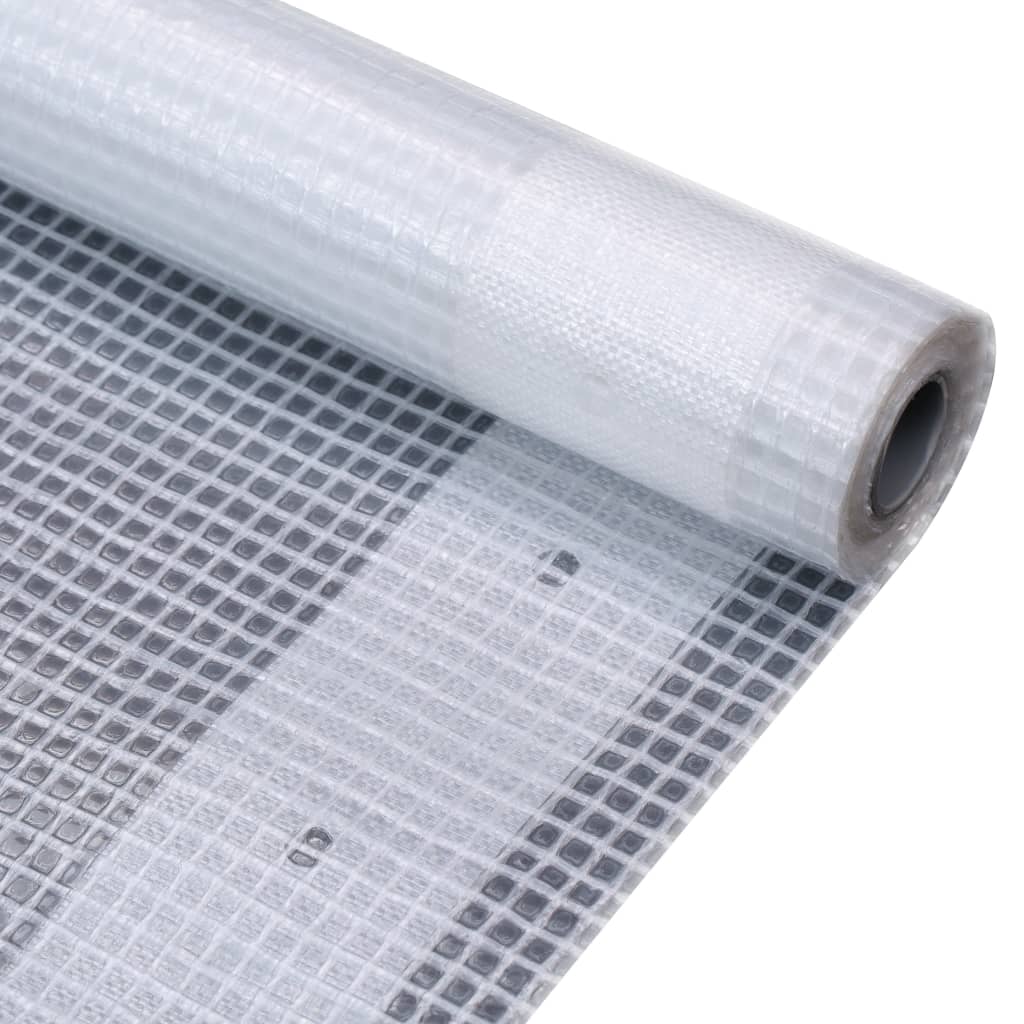 vidaXL Dekzeilen 2 st Leno 260 g/m² 1,5x5 m wit