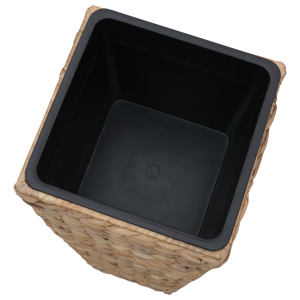 vidaXL Raised Planters 3 pcs water hyacinth brown