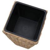vidaXL Raised Planters 3 pcs water hyacinth brown