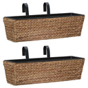 vidaXL Planters 2 pcs water hyacinth