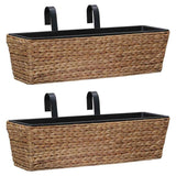vidaXL Planters 2 pcs water hyacinth