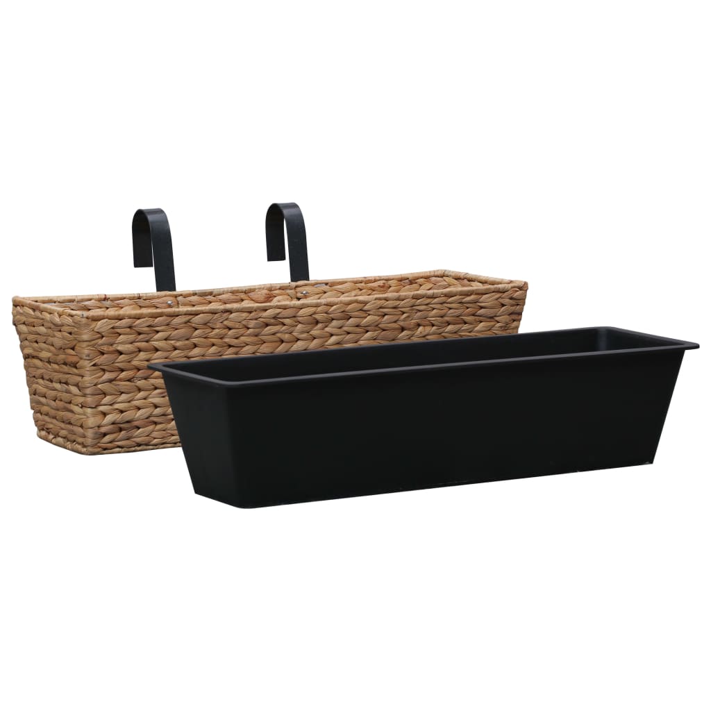vidaXL Planters 2 pcs water hyacinth