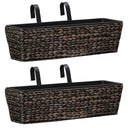 vidaXL Planters 2 pcs water hyacinth