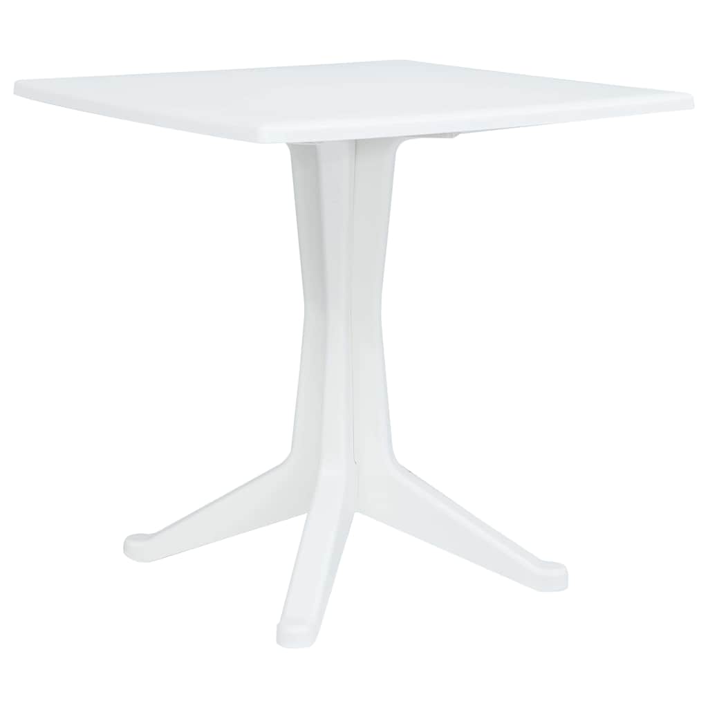 vidaXL Tuin Tafel Wit 70 x 70 x 71.7 cm Kunststof