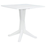 vidaXL Tuin Tafel Wit 70 x 70 x 71.7 cm Kunststof