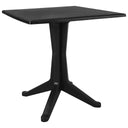 vidaXL Tuin Tafel Wit 70 x 70 x 71.7 cm Kunststof