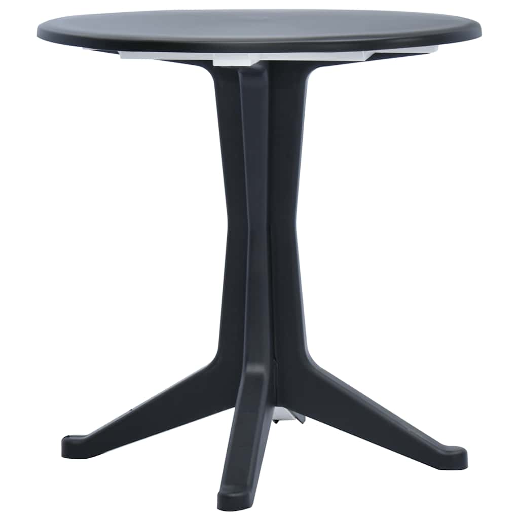 vidaXL Tuintafel 70 cm kunststof antraciet