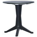 vidaXL Tuintafel 70 cm kunststof antraciet