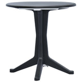 vidaXL Tuintafel 70 cm kunststof antraciet