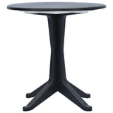 vidaXL Tuintafel 70 cm kunststof antraciet