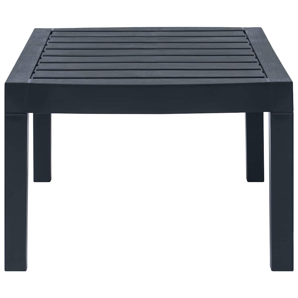 vidaXL 3-delige Loungeset kunststof wit