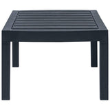 vidaXL 3-delige Loungeset kunststof wit