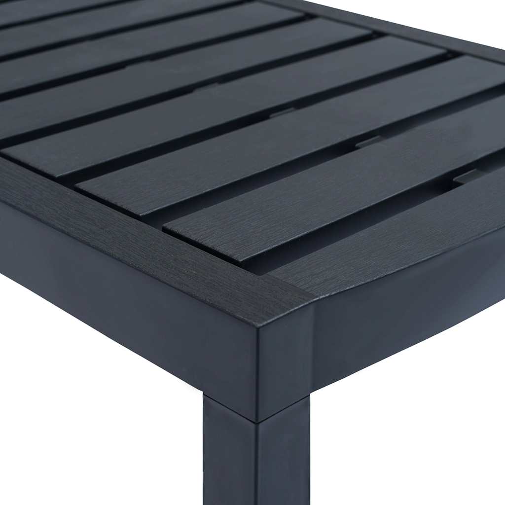 vidaXL 3-delige Loungeset kunststof wit