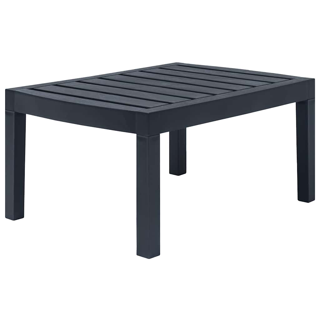 vidaXL 3-delige Loungeset kunststof wit