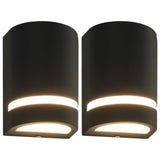 vidaXL Buitenwandlamp gegoten aluminium zwart