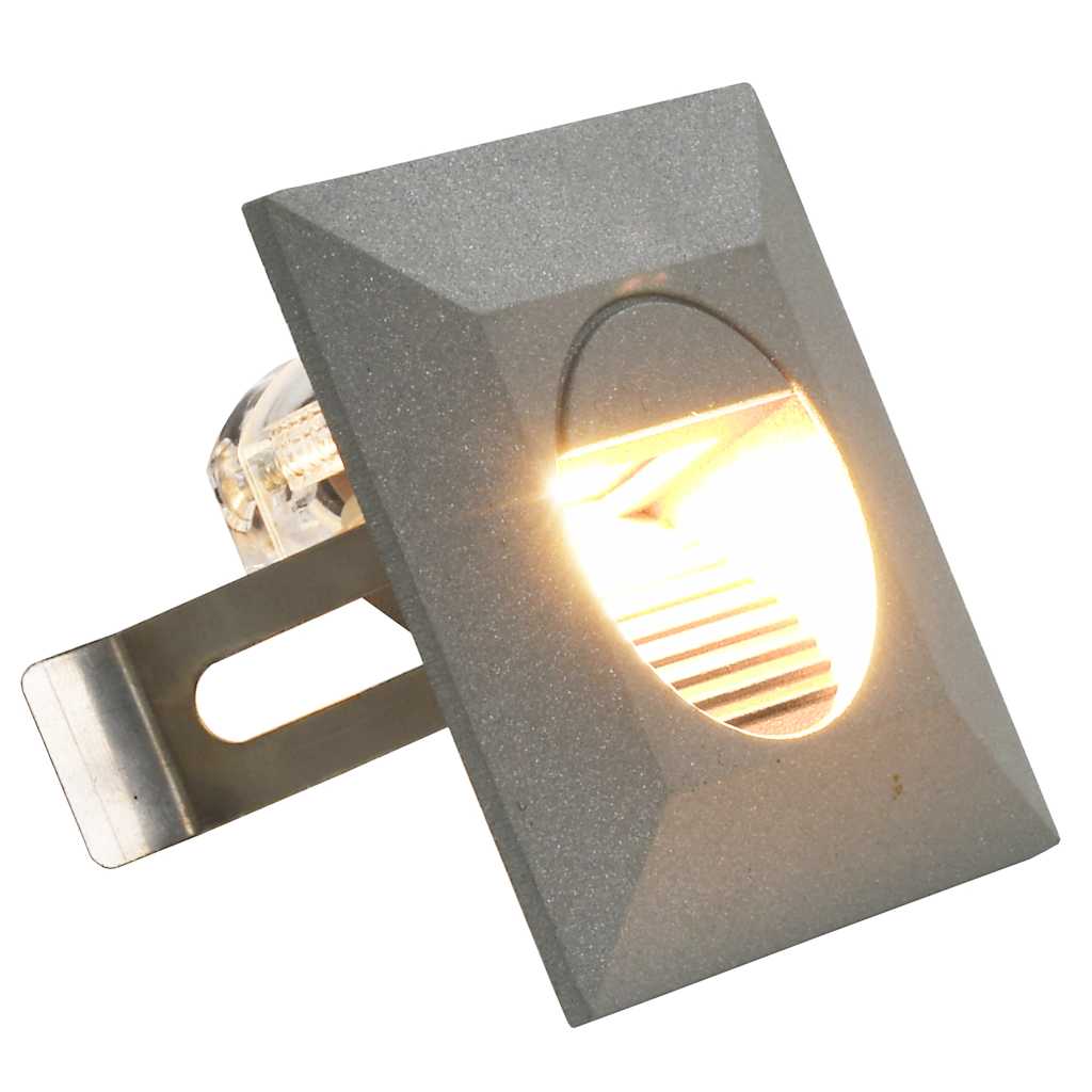 vidaXL LED-buitenwandlampen 6 st 2 W rond zilverkleurig