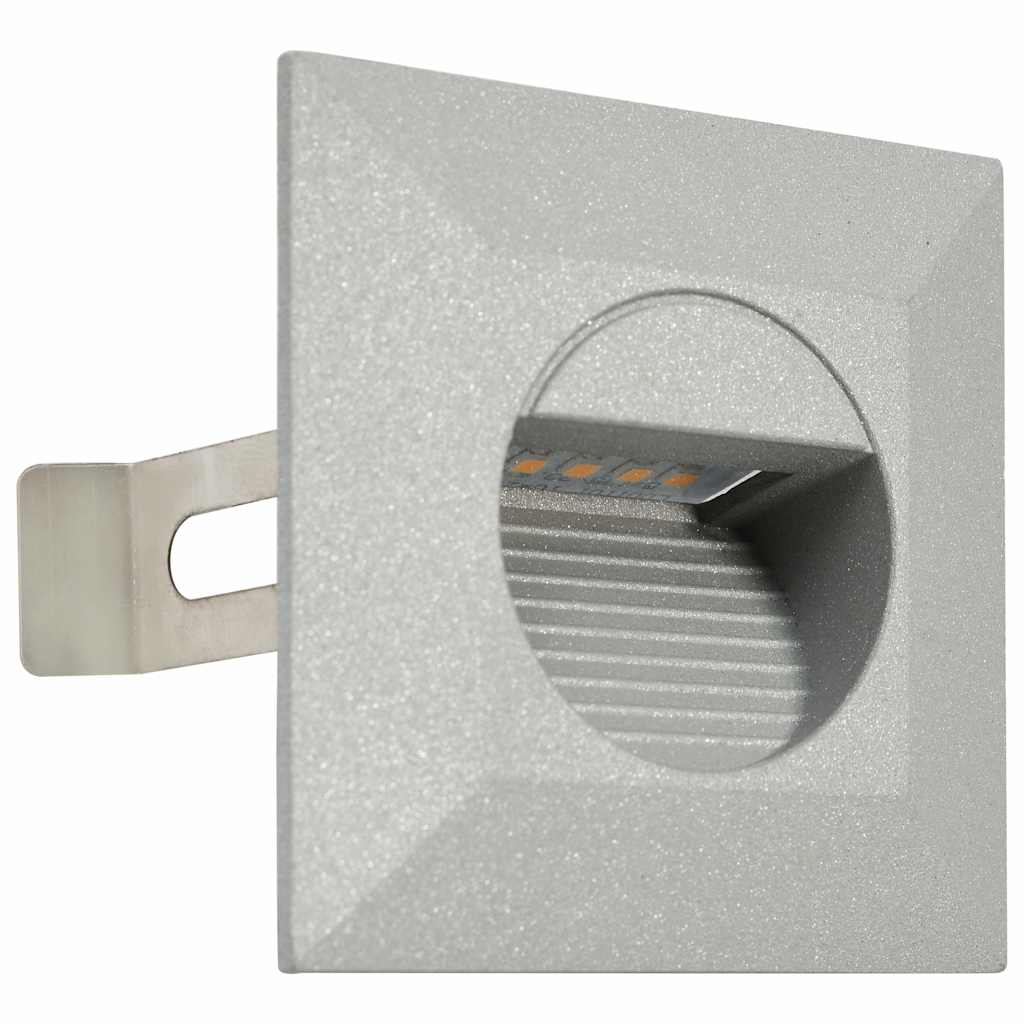 vidaXL LED-buitenwandlampen 6 st 2 W rond zilverkleurig
