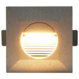 vidaXL LED-buitenwandlampen 6 st 2 W rond zilverkleurig