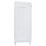 vidaXL Tuinafvalbak met 3 zakken 65x38x102 cm lichtgrijs