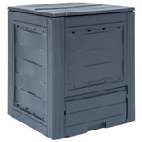 vidaXL Compostbakken 2 st 520 L 60x60x73 cm grijs