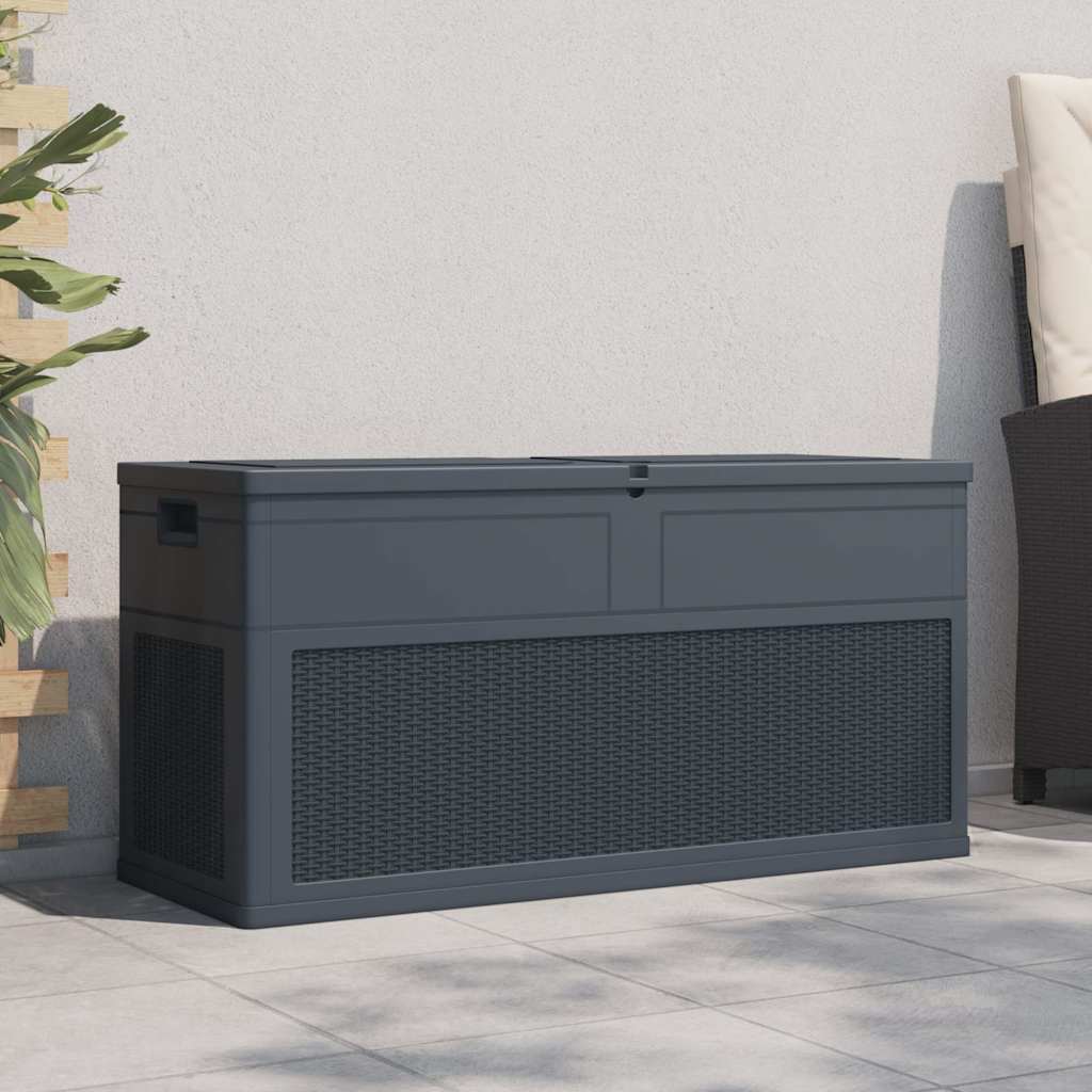 vidaXL Opbergkist 320 L zwart