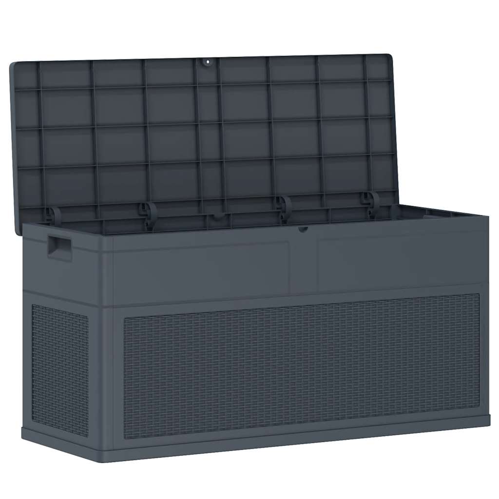 vidaXL Opbergkist 320 L zwart