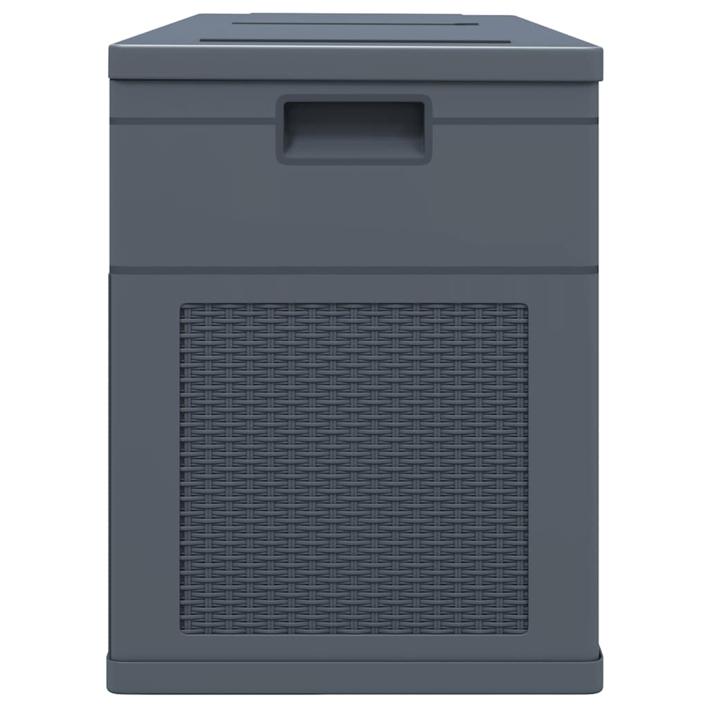 vidaXL Opbergkist 320 L zwart