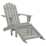 vidaXL Tuinstoel Adirondack met voetenbank massief vurenhout