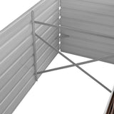 vidaXL Plantenbak verhoogd 160x80x77 cm gegalvaniseerd staal bruin