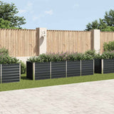 vidaXL Plantenbak verhoogd 160x80x77 cm gegalvaniseerd staal antraciet