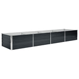 vidaXL Plantenbak verhoogd 160x80x77 cm gegalvaniseerd staal antraciet