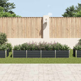 vidaXL Plantenbak verhoogd 160x80x77 cm gegalvaniseerd staal antraciet