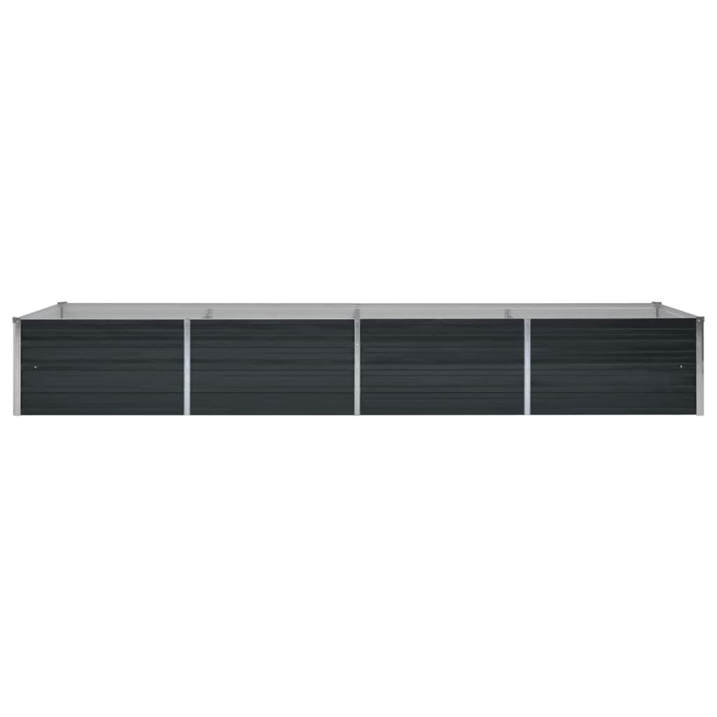 vidaXL Plantenbak verhoogd 160x80x77 cm gegalvaniseerd staal antraciet