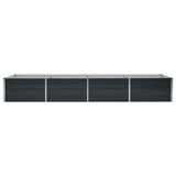vidaXL Plantenbak verhoogd 160x80x77 cm gegalvaniseerd staal antraciet
