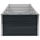 vidaXL Plantenbak verhoogd 160x80x77 cm gegalvaniseerd staal antraciet