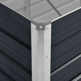 vidaXL Plantenbak verhoogd 160x80x77 cm gegalvaniseerd staal antraciet