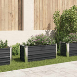 vidaXL Plantenbak verhoogd 160x80x77 cm gegalvaniseerd staal antraciet