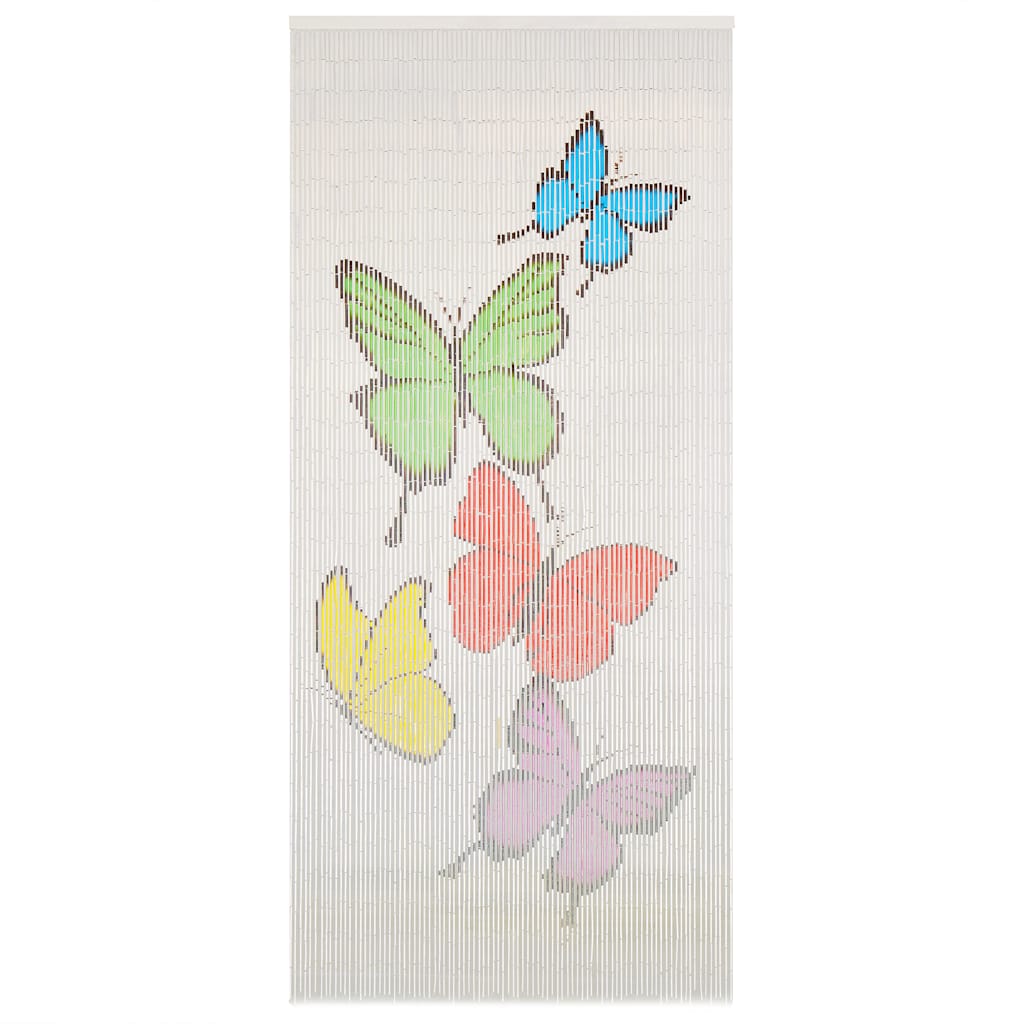 vidaXL Insectengordijn bamboe print 90x220 cm bamboe
