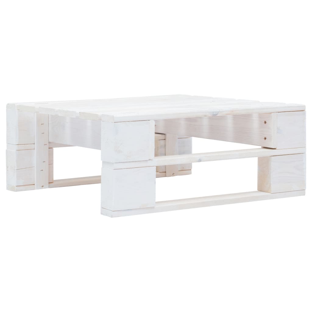 vidaXL Tuinhocker pallet hout grijs